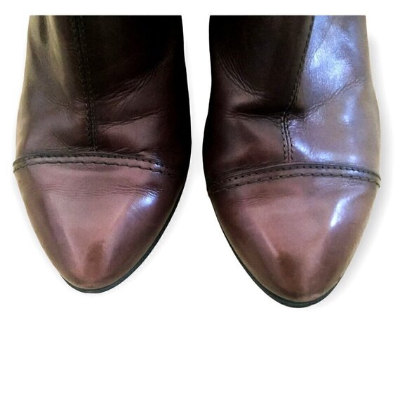 Vintage‎ Y2K Costume National side gore brown booties 38.5 EU - Picture 8 of 14